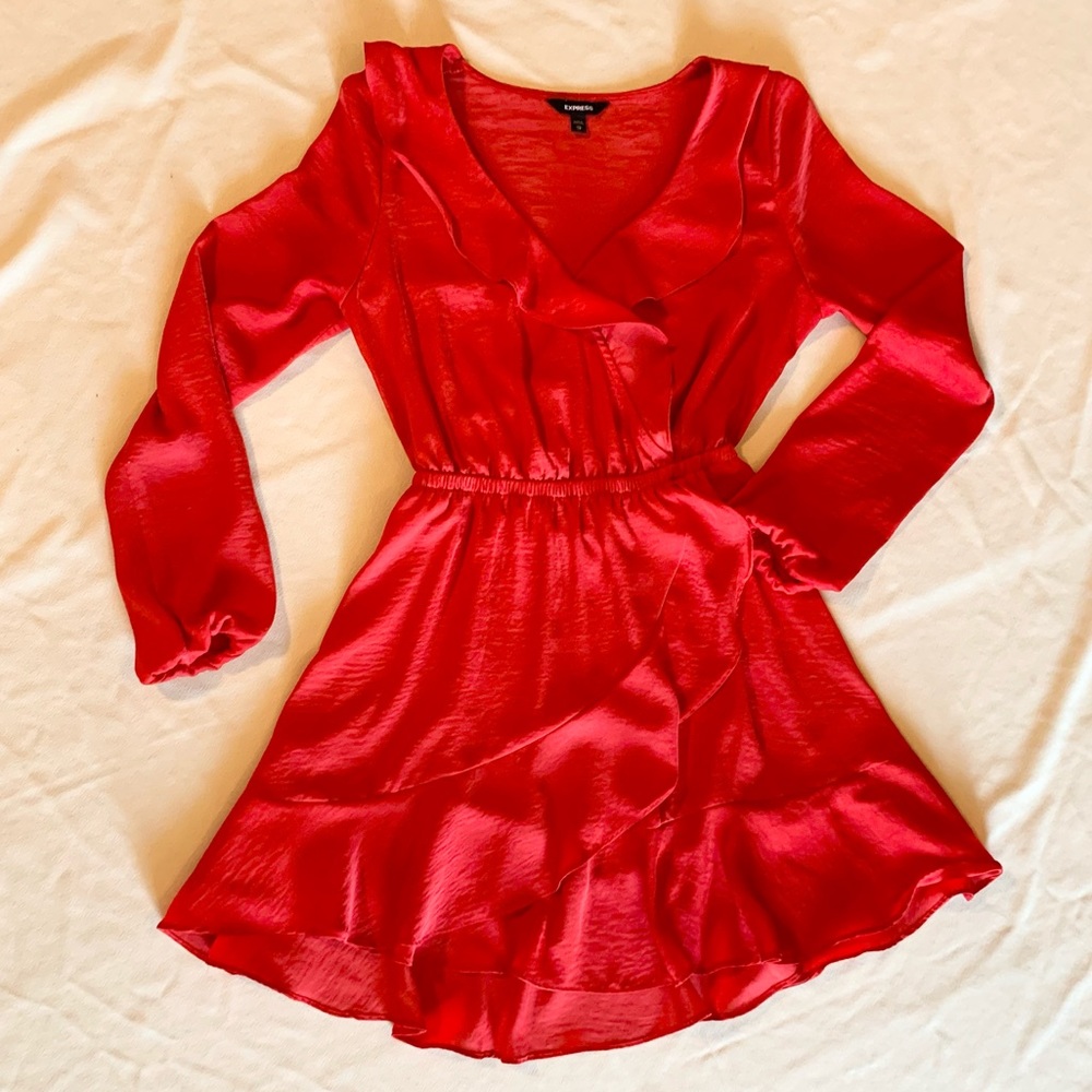 Express red mini dress.